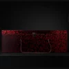 Red and black patterned presentation box with rope handles shown by the supplier for Bajiaozuo Guanyin